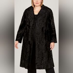 Vintage From 1960's Karakul/Persion Lamb  Black Custom Made In Germany. Petit.